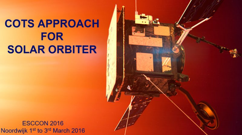 Solar Orbiter ESCCON 2016