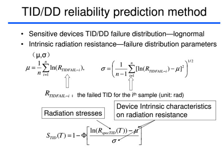TID DD reliability prediction method