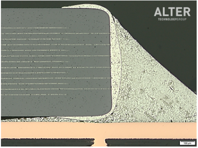Microsectioning inspection capacitors