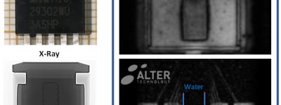 Water ingress through delaminated parts in plastic encapsulated systems.